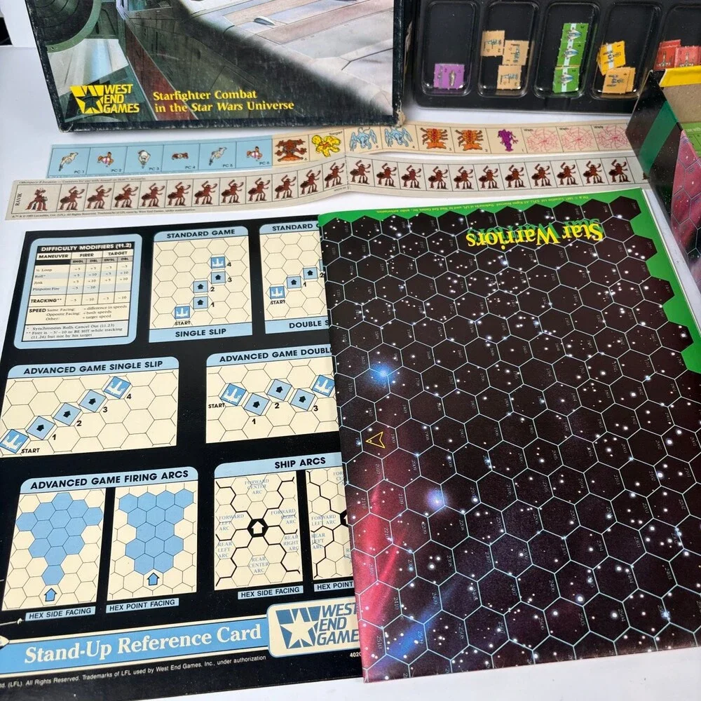 Vintage Star Wars Star Warriors Board Game West End Games 1987 (Incomplete)